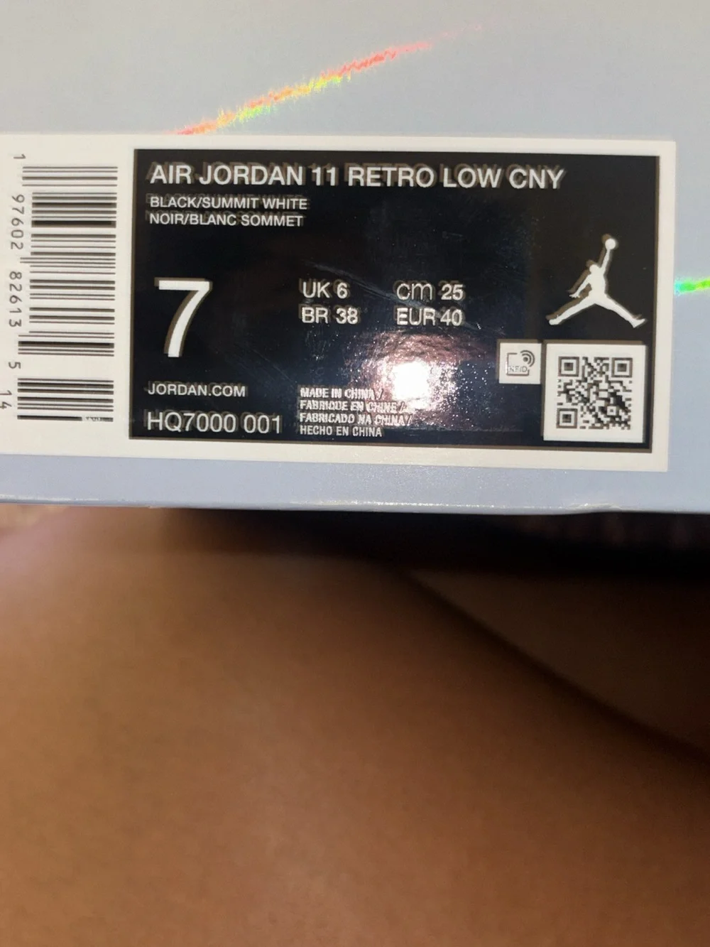 Jordan 11 retro CNY  